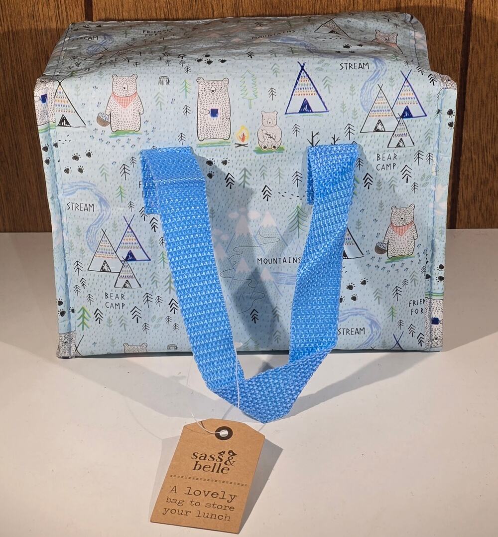 Sass & Belle Kids Lunch Set Bear Camp Bag 2 Daydream Bottles Fox Bowl